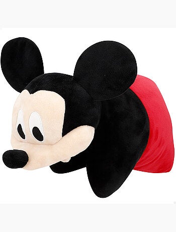 Mickey coussin 2-en-1 en peluche douce et veloutée
