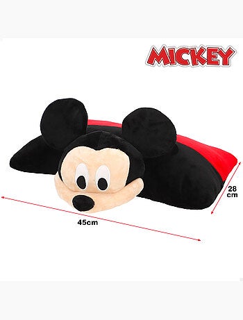 Mickey coussin 2-en-1 en peluche douce et veloutée