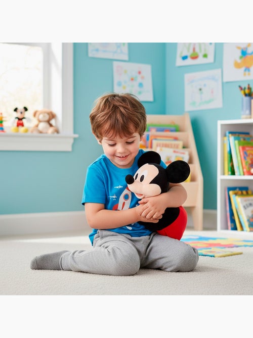 Mickey coussin 2-en-1 en peluche douce et veloutée - Kiabi