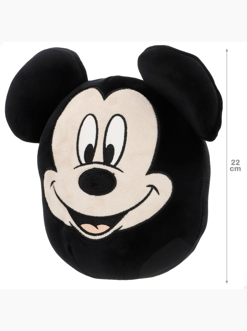 Mickey coussin en peluche 22 cm + 3 ans Noir - Kiabi