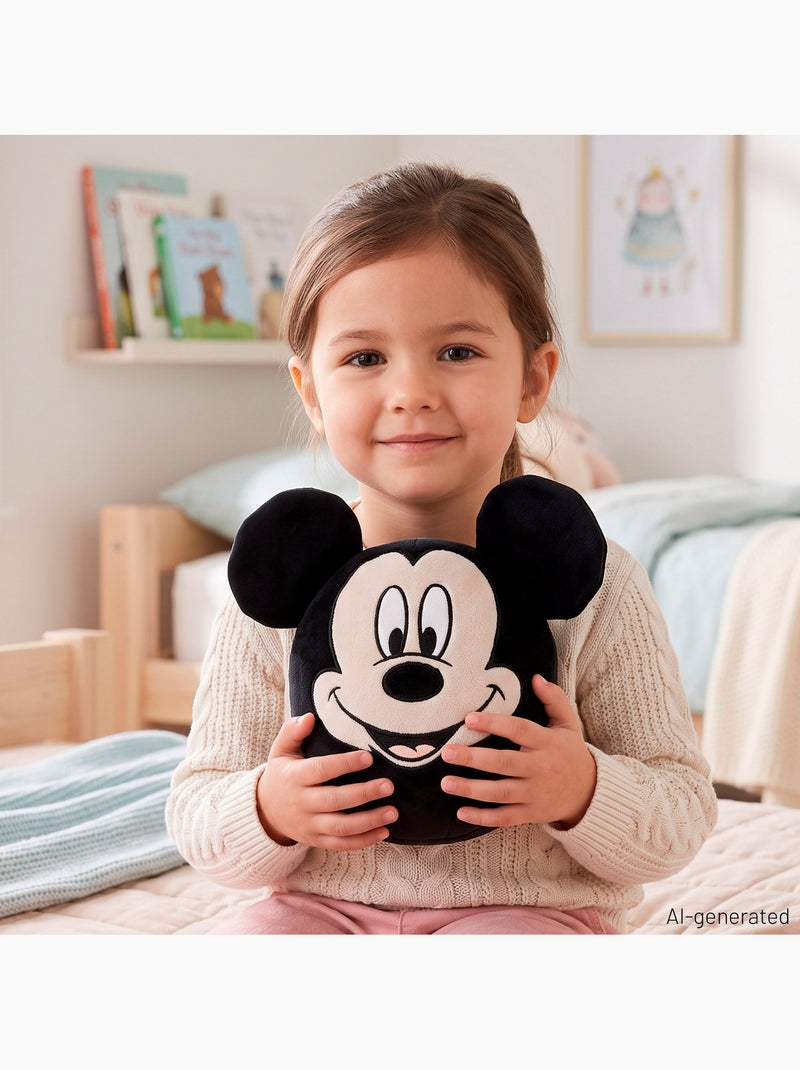 Mickey coussin en peluche 22 cm + 3 ans Noir - Kiabi
