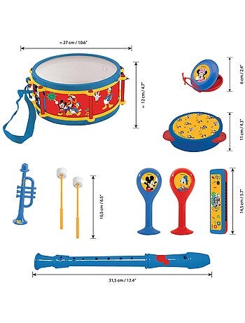 Mickey mouse muziekset 7 stuks