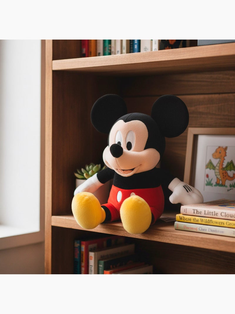 Mickey mouse pluche spaarpot voor kinderen, 20 cm Zwart - Kiabi