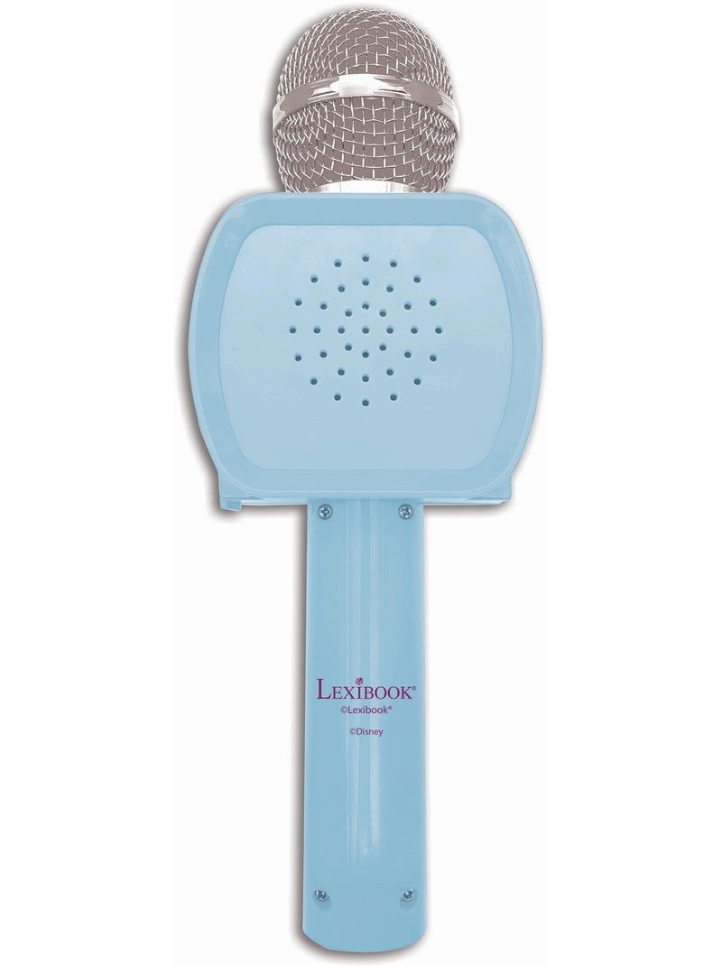 Micro karaoké sans fil reine des neiges avec enceinte bluetooth Bleu - Kiabi