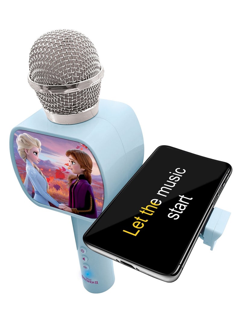 Micro karaoké sans fil reine des neiges avec enceinte bluetooth Bleu - Kiabi