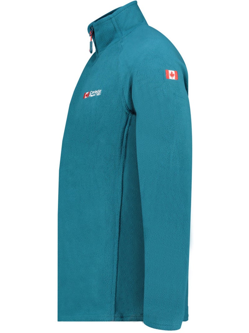 Micro-polaire col zippé tugeak – canadian peak Bleu canard - Kiabi