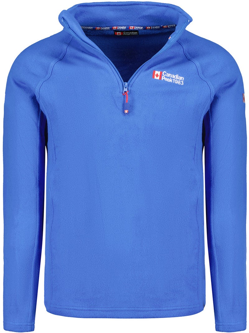 Micro-polaire col zippé tugeak – canadian peak Bleu roi - Kiabi