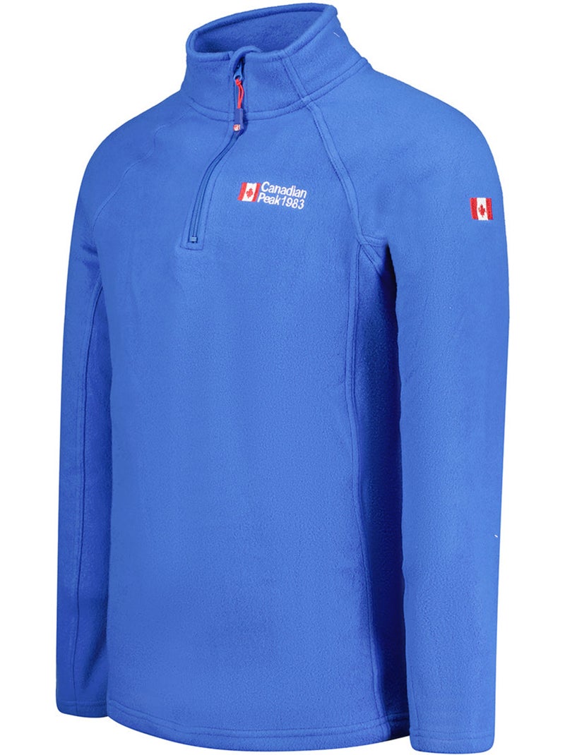 Micro-polaire col zippé tugeak – canadian peak Bleu roi - Kiabi