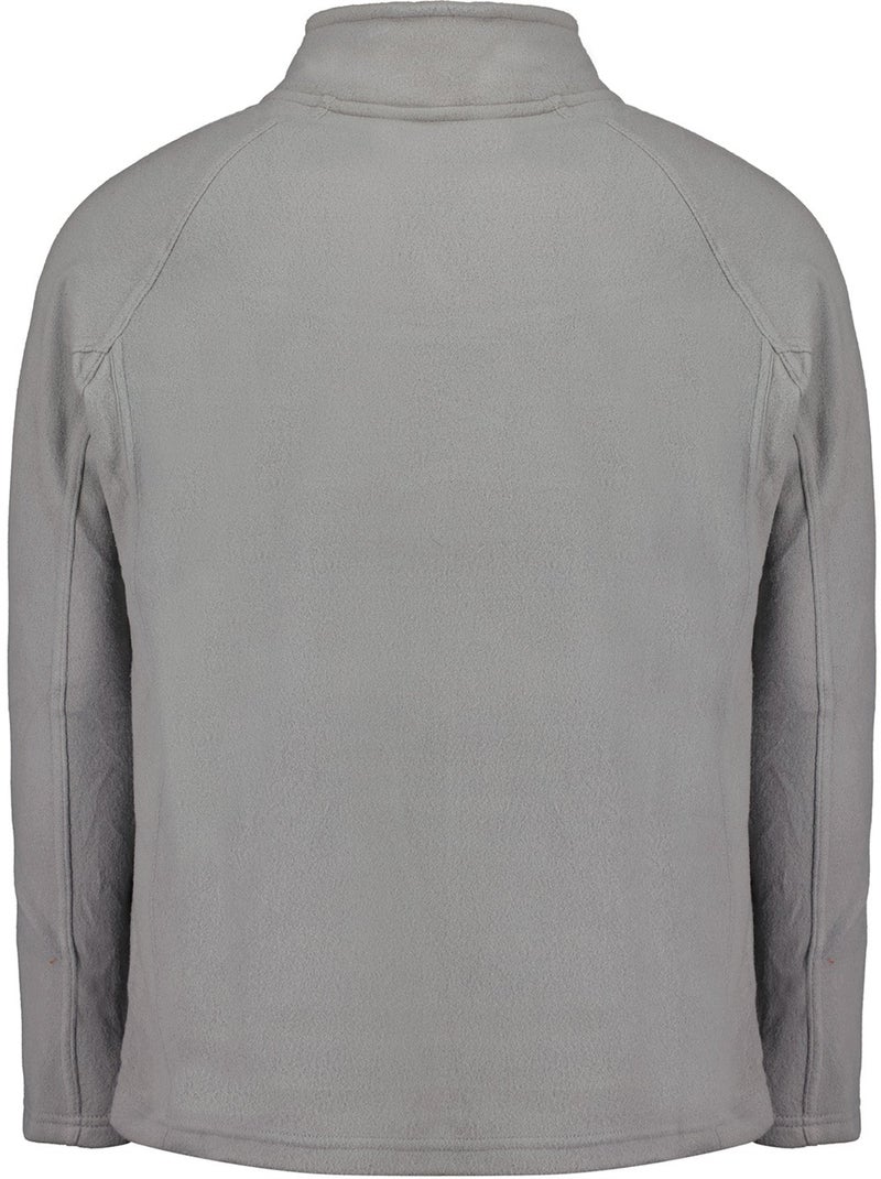 Micro-polaire col zippé tugeak – canadian peak Gris clair - Kiabi