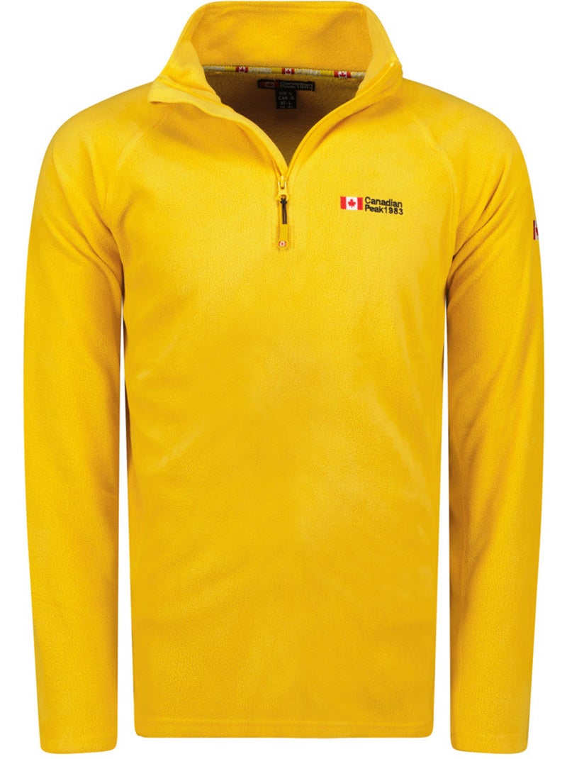 Micro-polaire col zippé tugeak – canadian peak Moutarde - Kiabi