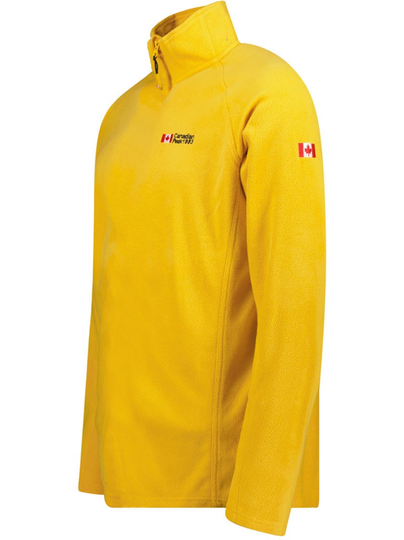 Micro-polaire col zippé tugeak – canadian peak Moutarde - Kiabi