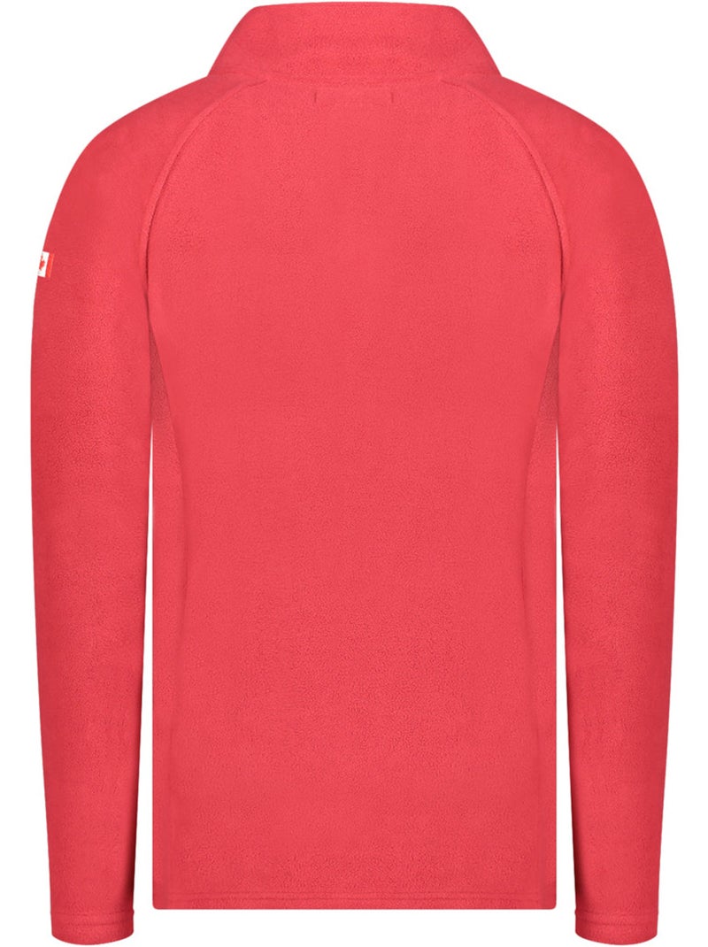 Micro-polaire col zippé tugeak – canadian peak Rouge - Kiabi
