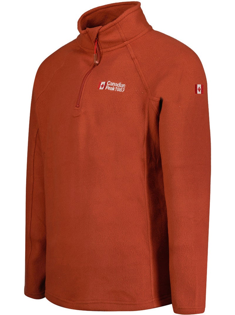 Micro-polaire col zippé tugeak – canadian peak Terracotta - Kiabi