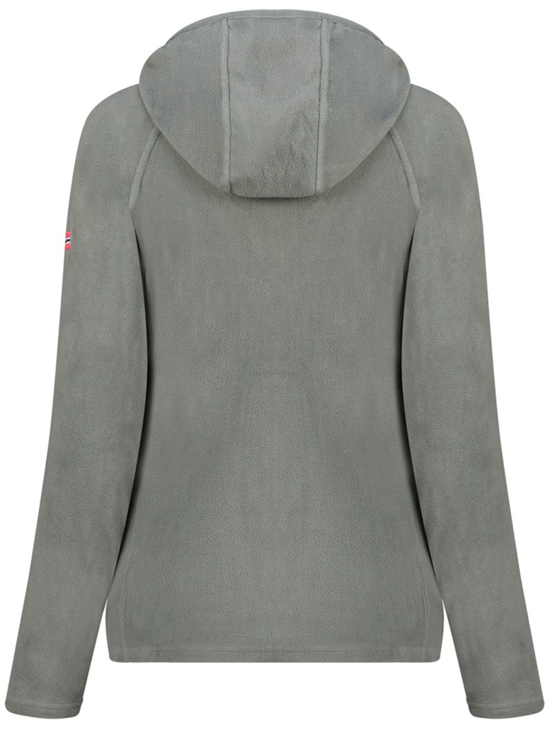Microfleecevest met capuchon tugoodeak – canadian peak Donkergrijs - Kiabi