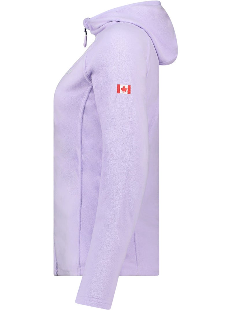 Microfleecevest met capuchon tugoodeak – canadian peak Lichtlila - Kiabi