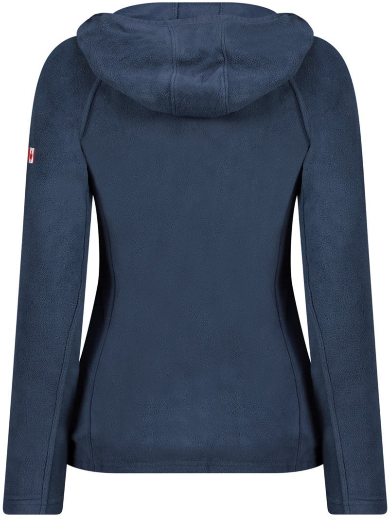 Microfleecevest met capuchon tugoodeak – canadian peak Marineblauw - Kiabi