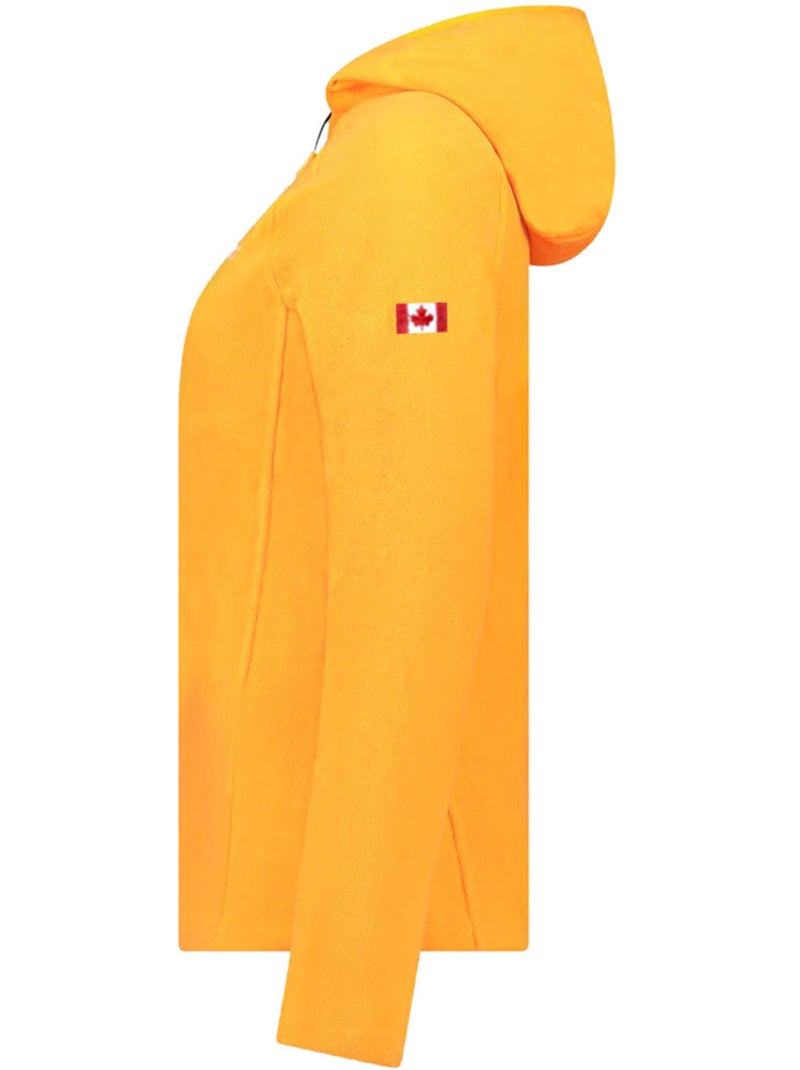 Microfleecevest met capuchon tugoodeak – canadian peak Oranje - Kiabi