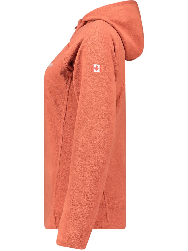 Microfleecevest met capuchon tugoodeak – canadian peak Terracotta - Kiabi