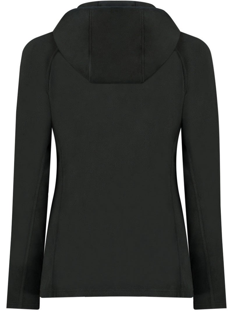 Microfleecevest met capuchon tugoodeak – canadian peak Zwart - Kiabi