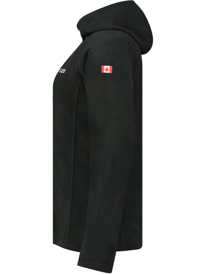 Microfleecevest met capuchon tugoodeak – canadian peak Zwart - Kiabi