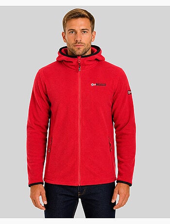 Microfleecevest met capuchon unicia – geographical norway