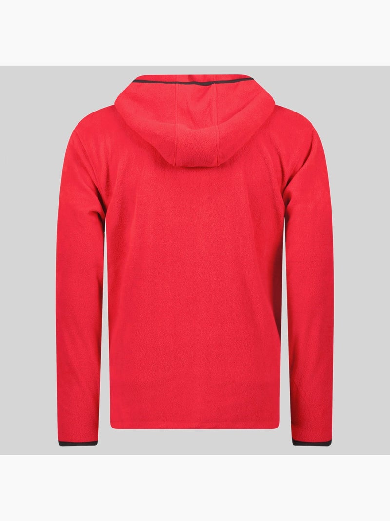 Microfleecevest met capuchon unicia – geographical norway Rood - Kiabi