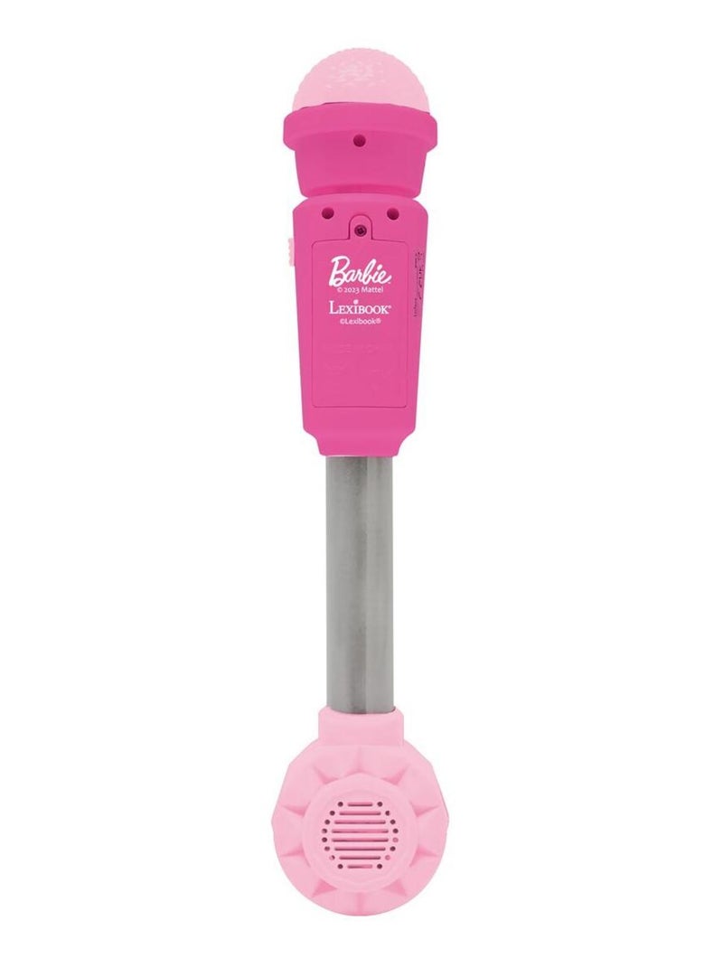Microphone barbie avec tube lumineux et enceinte Rose - Kiabi