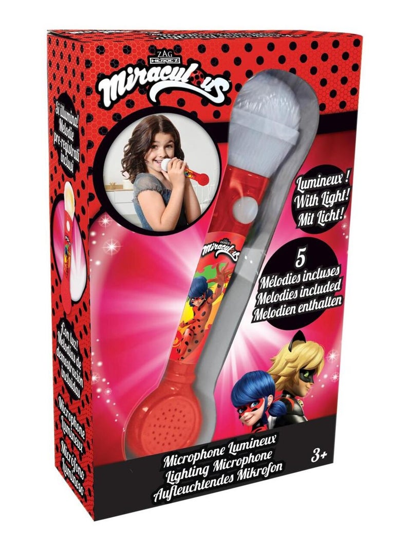 Microphone lumineux miraculous Rouge - Kiabi