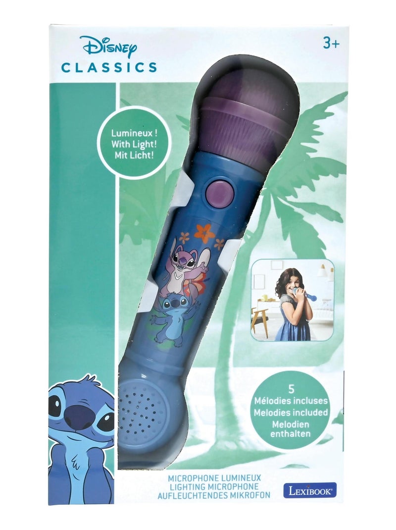 Microphone lumineux stitch Bleu - Kiabi