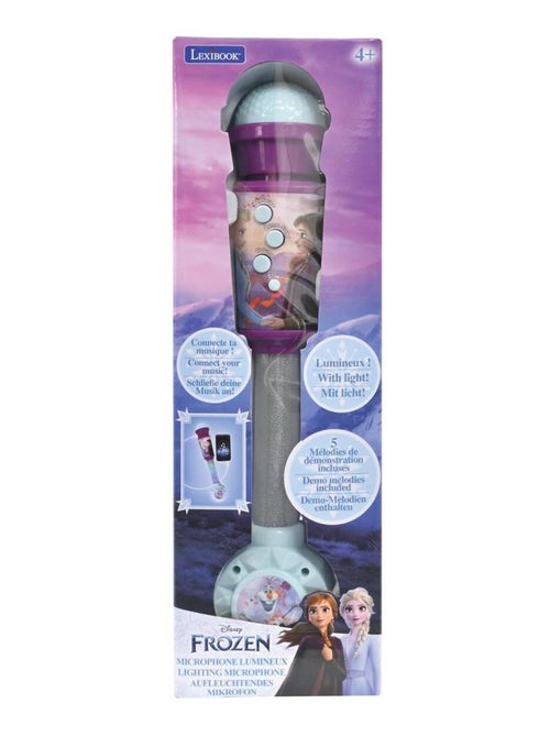 Microphone reine des neiges avec tube lumineux et enceinte - Kiabi Microphone reine des neiges avec tube lumineux et enceinte - Kiabi