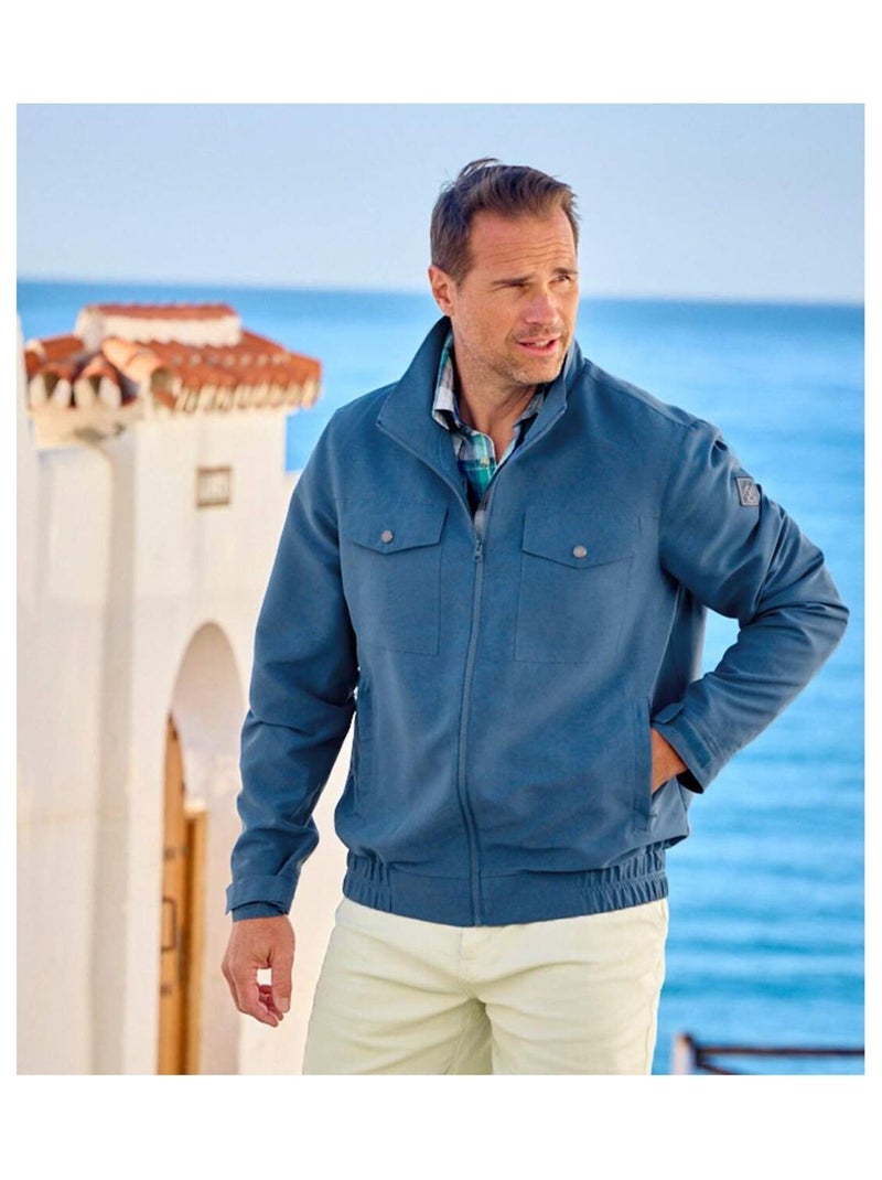Microvezel zomerjack - atlas for men Marineblauw - Kiabi