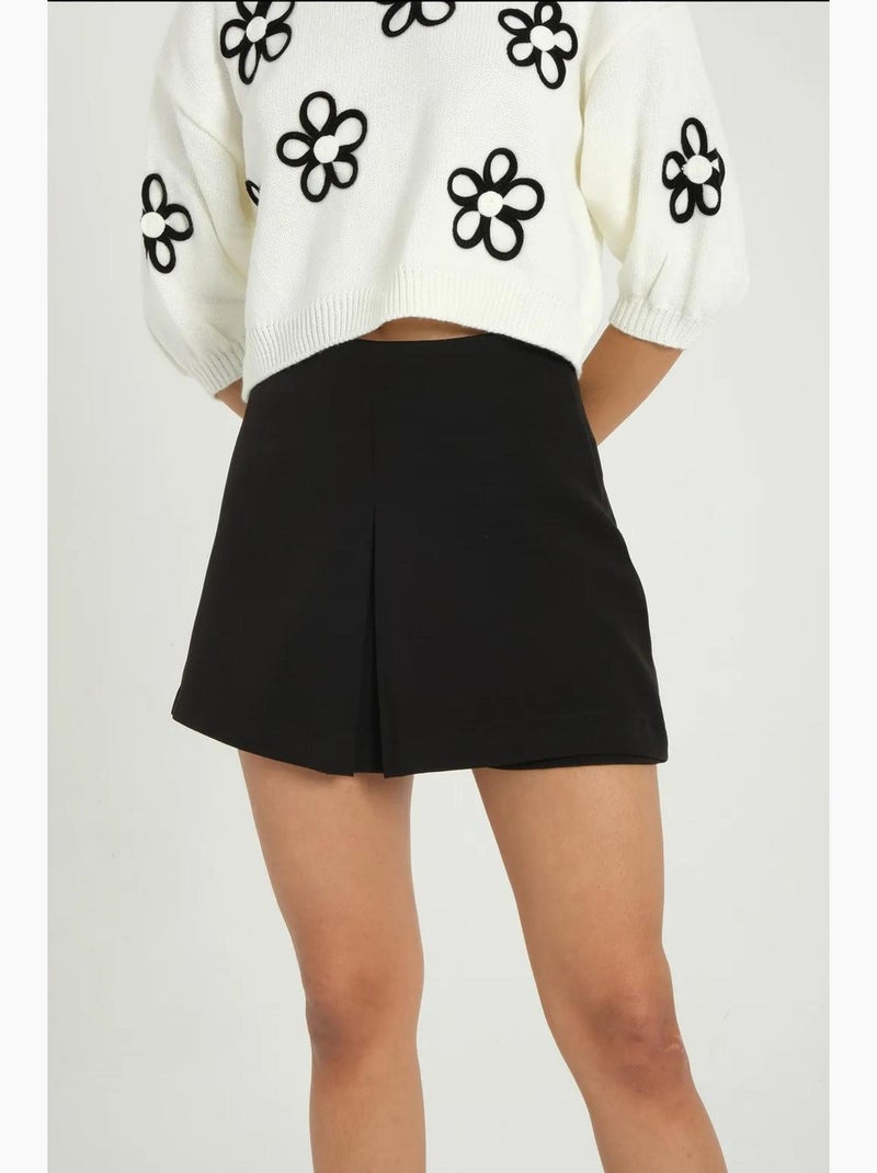 Mid-rise shorts hiccup Zwart - Kiabi