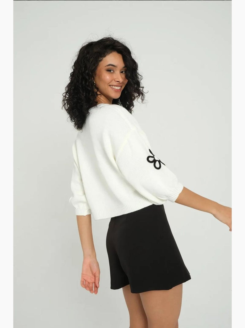 Mid-rise shorts hiccup Zwart - Kiabi