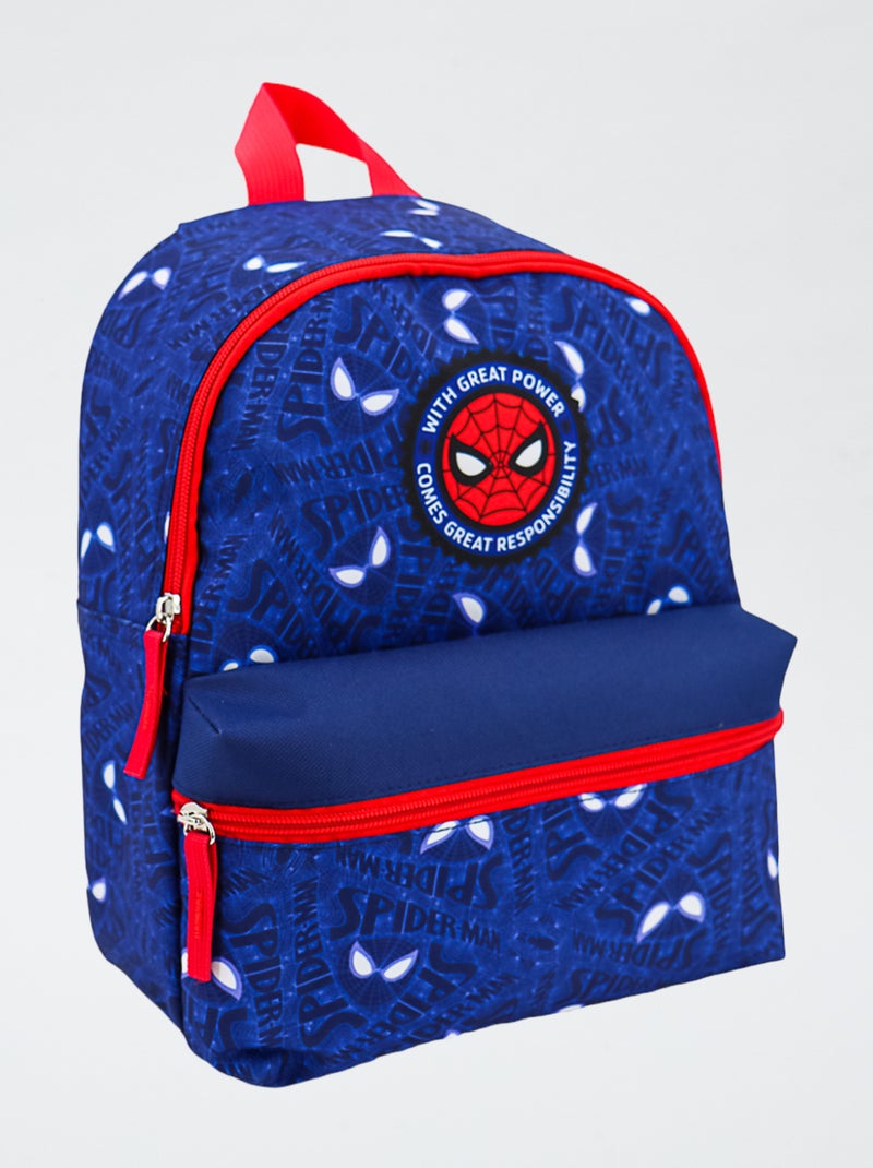 Middelgrote rugzak 'Spider-Man' Blauw - Kiabi