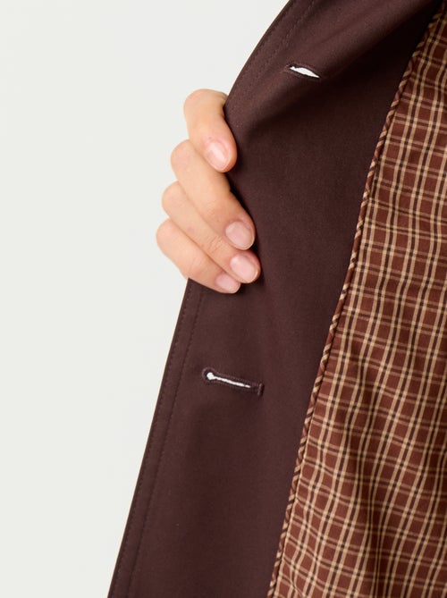 Middellange trenchcoat met binnenvoering - Kiabi Middellange trenchcoat met binnenvoering - Kiabi