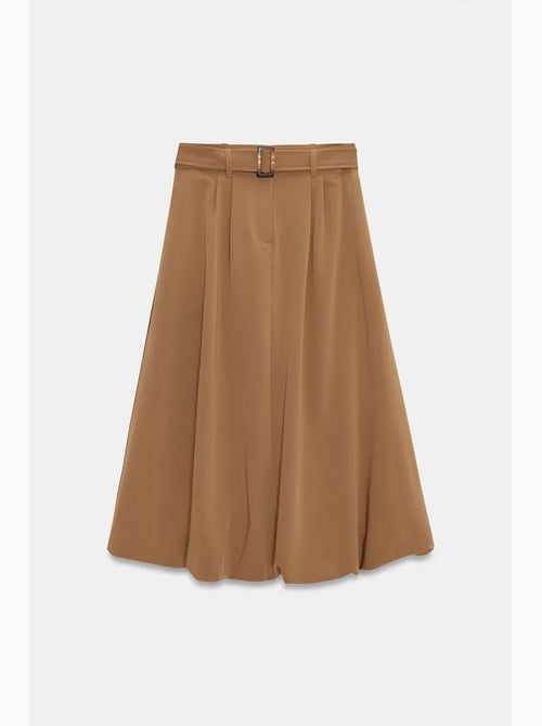 Midi ballonrok met hoge taille en riem dilvin - Kiabi Midi ballonrok met hoge taille en riem dilvin - Kiabi