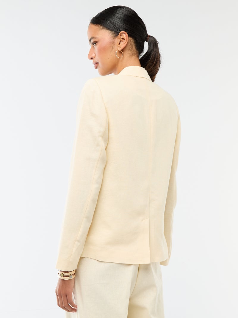 Midi blazer Biege - Kiabi