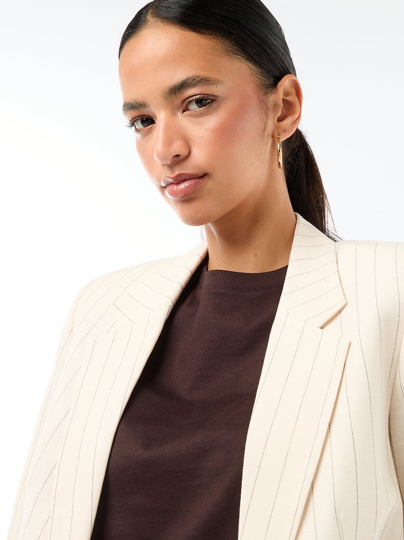 Midi blazer Biege - Kiabi