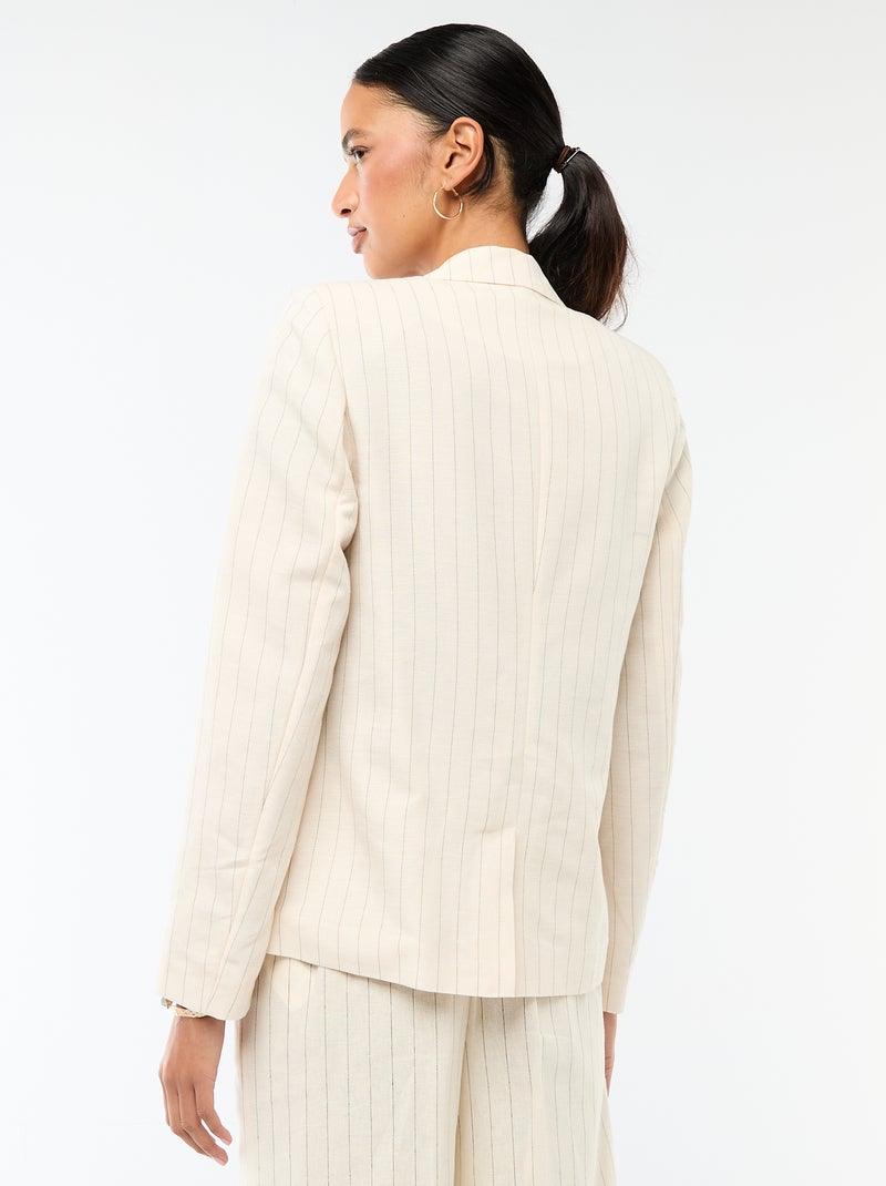 Midi blazer Biege - Kiabi