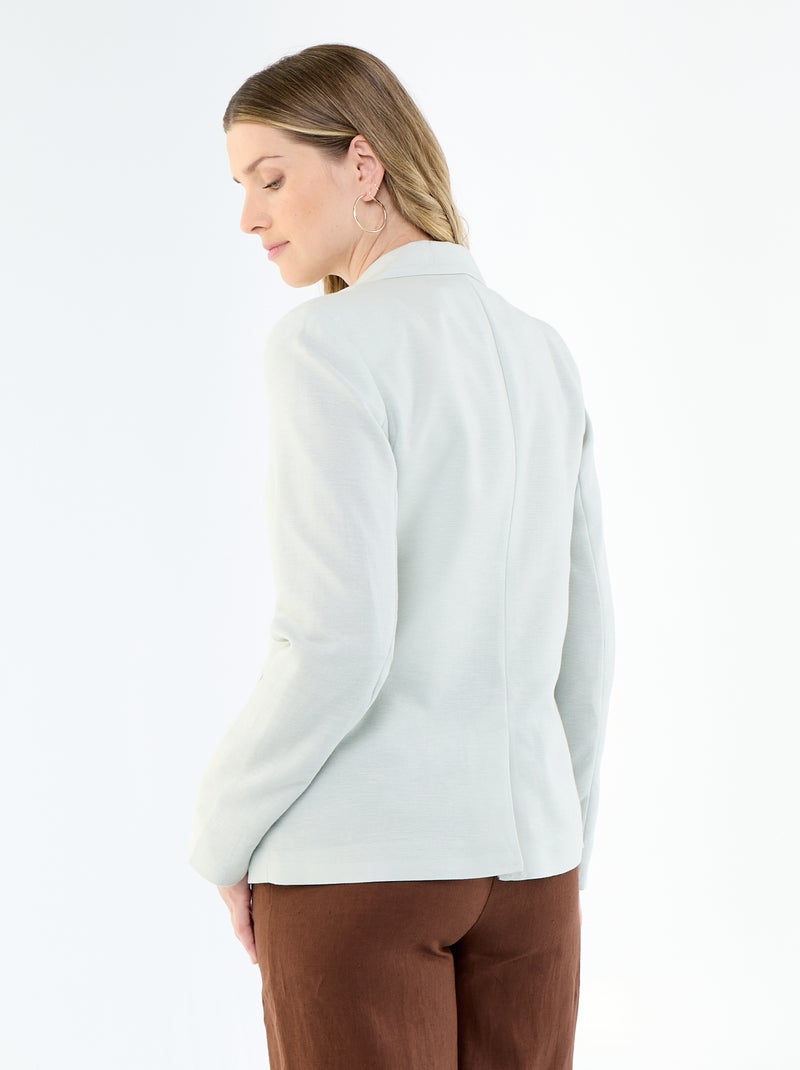 Midi blazer Blauw - Kiabi
