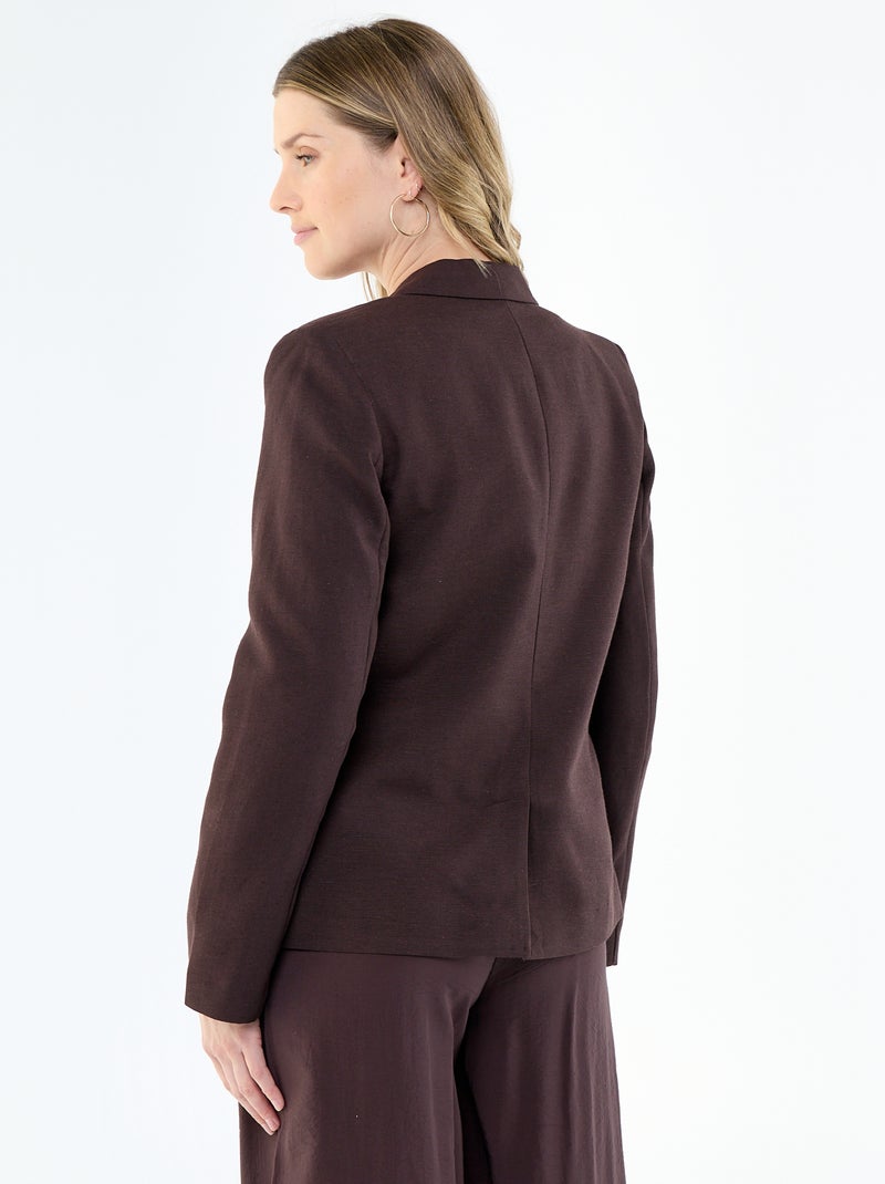 Midi blazer Bruin - Kiabi