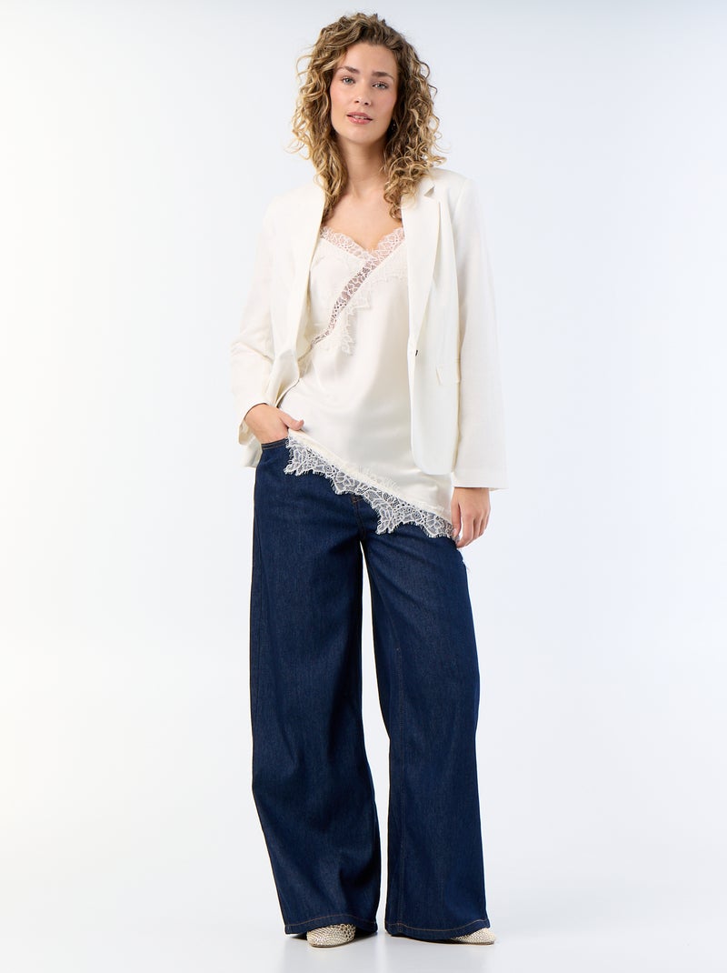 Midi blazer Wit - Kiabi