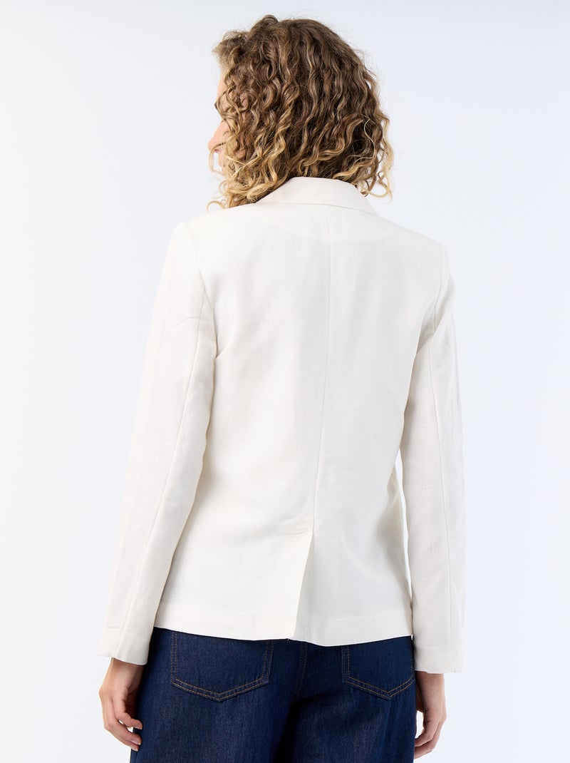 Midi blazer Wit - Kiabi