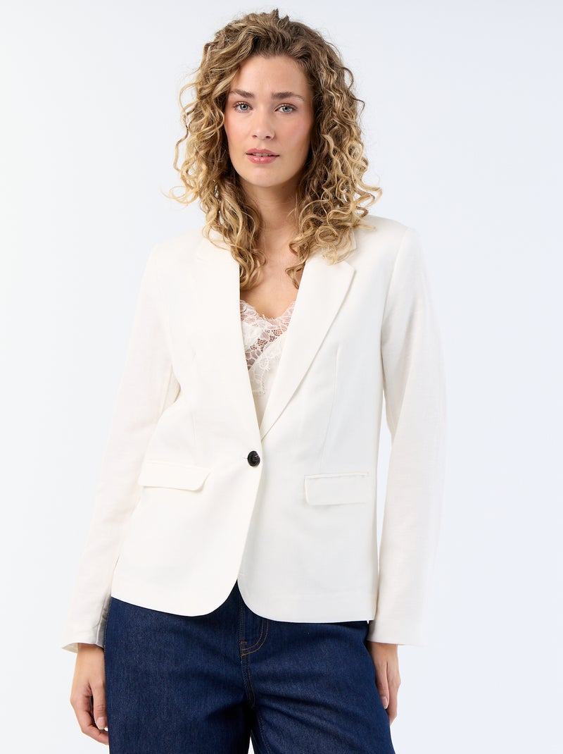 Midi blazer Wit - Kiabi