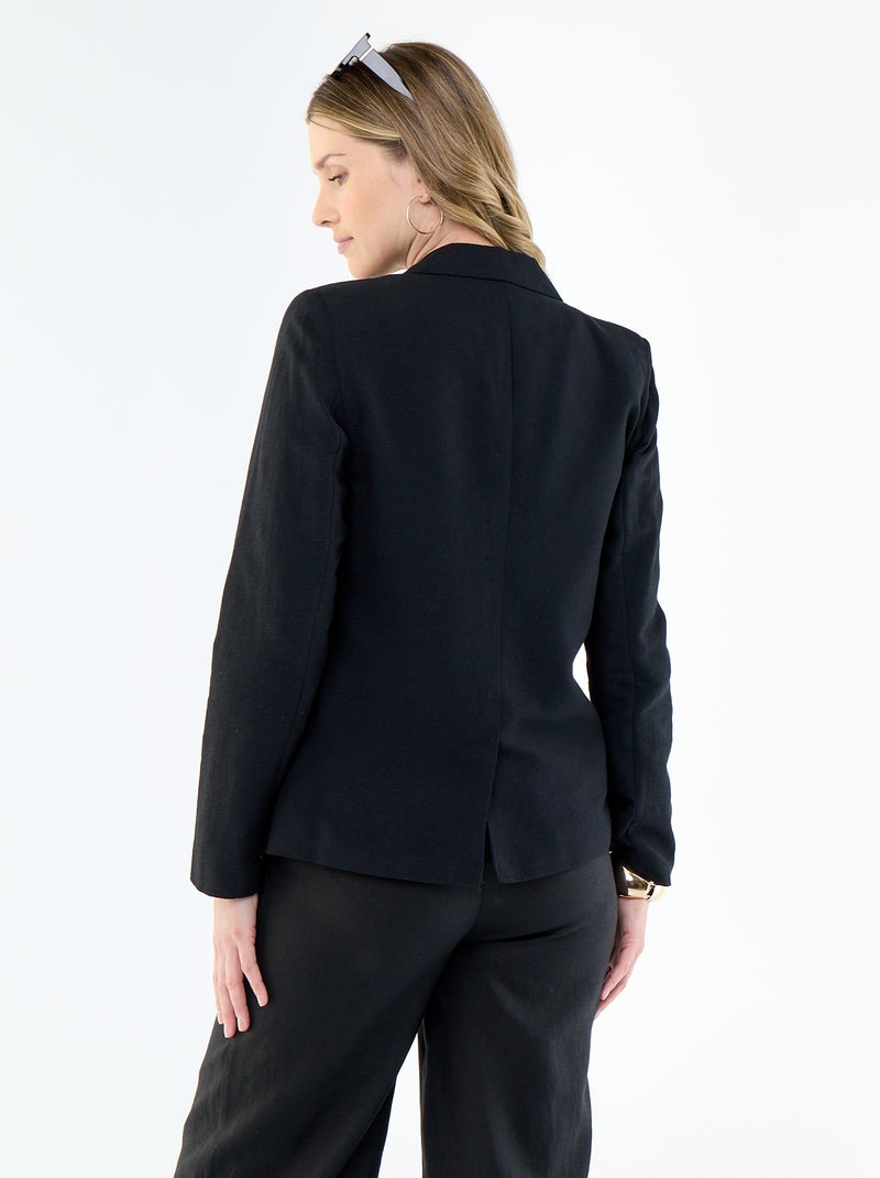 Midi blazer Zwart - Kiabi
