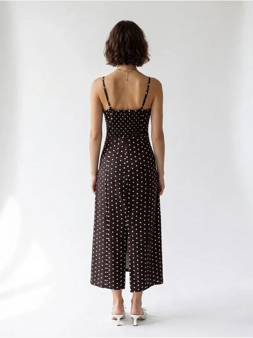 Midi bodycon jurk met stippen mixray - Kiabi Midi bodycon jurk met stippen mixray - Kiabi