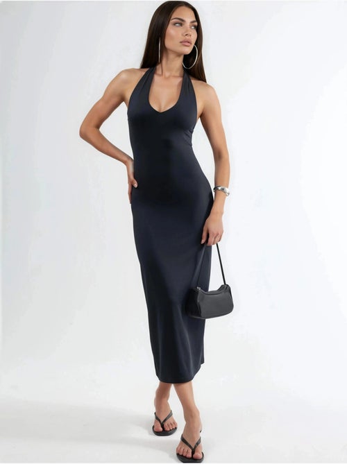 Midi bodyconjurk met halternek hiccup - Kiabi Midi bodyconjurk met halternek hiccup - Kiabi