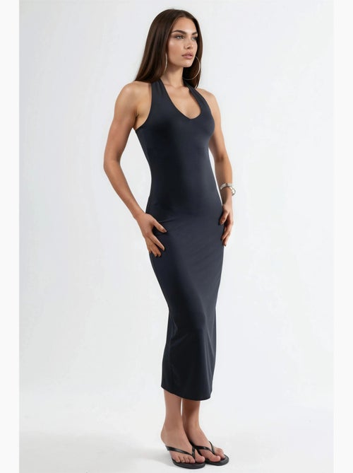 Midi bodyconjurk met halternek hiccup - Kiabi Midi bodyconjurk met halternek hiccup - Kiabi