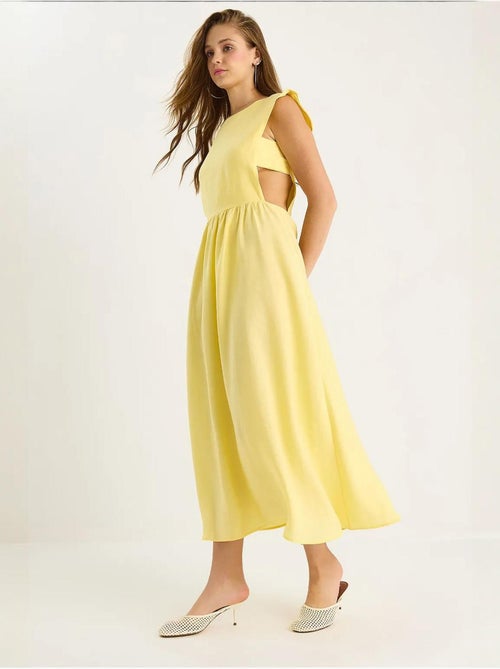 Midi-jurk met cut-outdetails lucci - Kiabi Midi-jurk met cut-outdetails lucci - Kiabi
