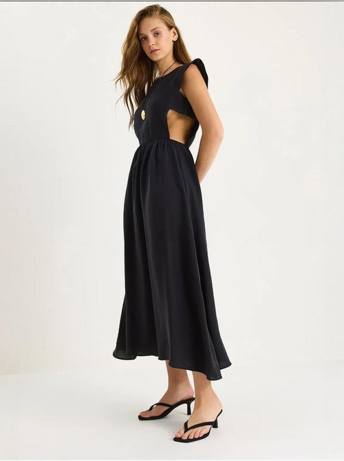 Midi-jurk met cut-outdetails lucci - Kiabi Midi-jurk met cut-outdetails lucci - Kiabi